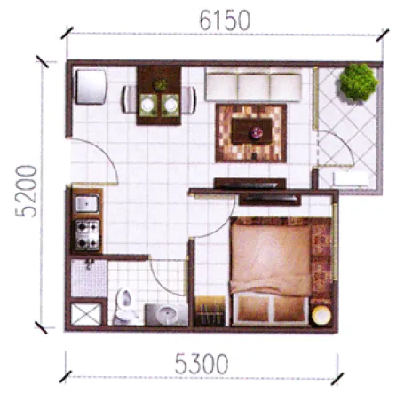 Apartemen Apartemen Sky Terrace (1 BR) A-3023 5 ~blog/2024/8/24/pecatu_35_16_m_1_br